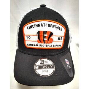 youth CINCINNATI BENGALS official NFL BALL CAP, snap back,  black white & orange
